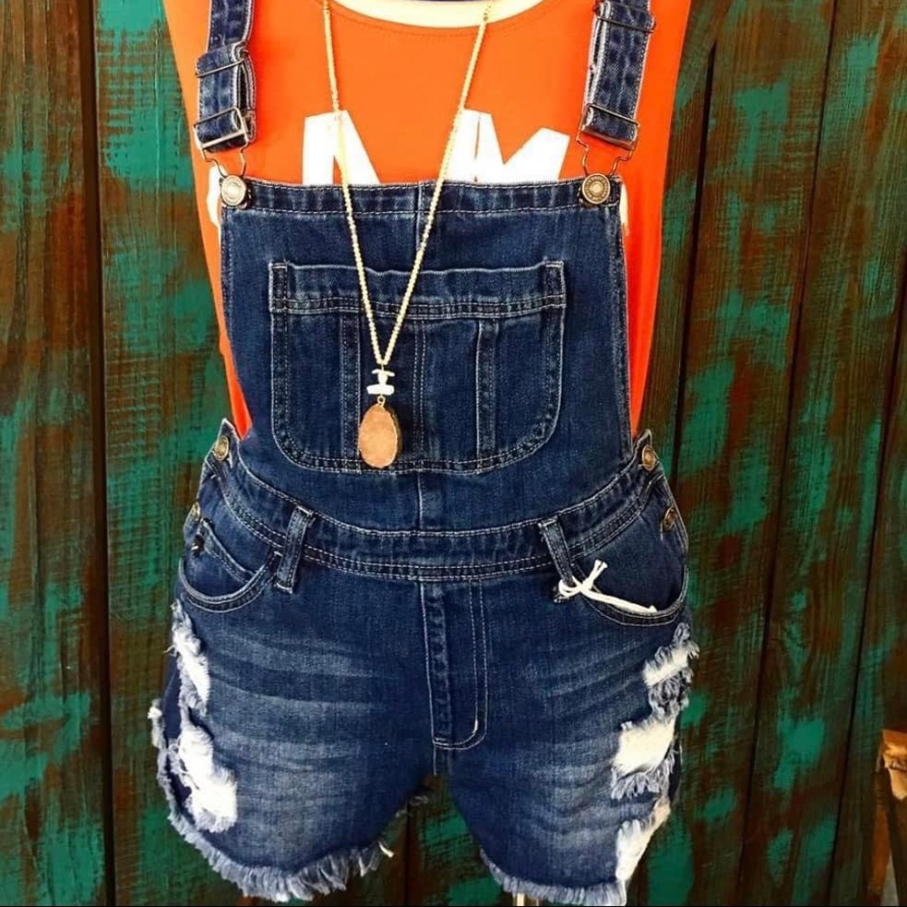 Kancan Distressed Overalls - image 1